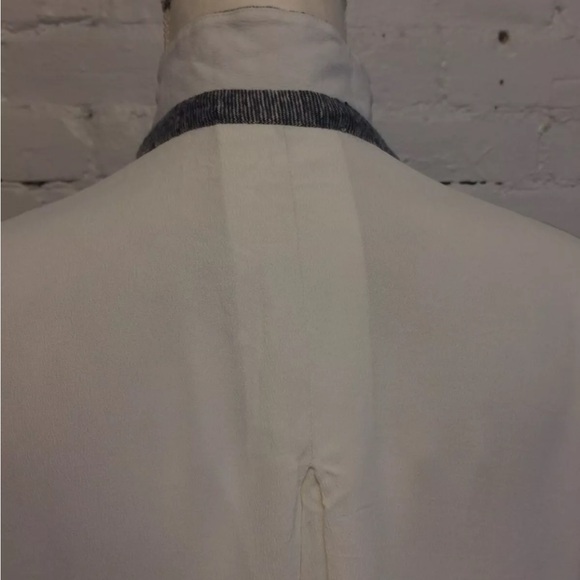 Fabiana Filippi dual sided silk and knit top gray cream size 46 - Picture 6 of 7